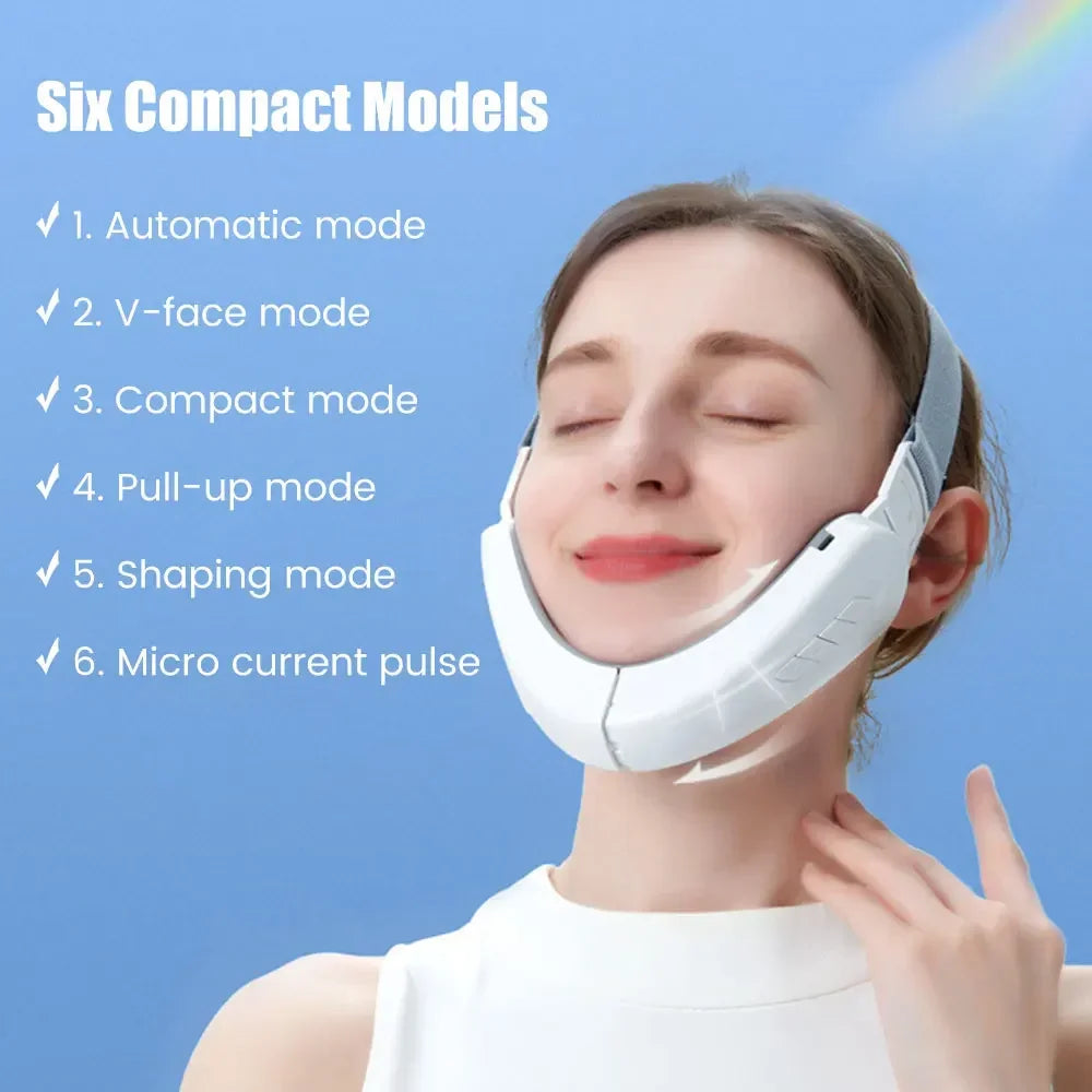 Lifting Facial V-Shape — EMS + LED + Microcourant | Anti-Rides à Domicile