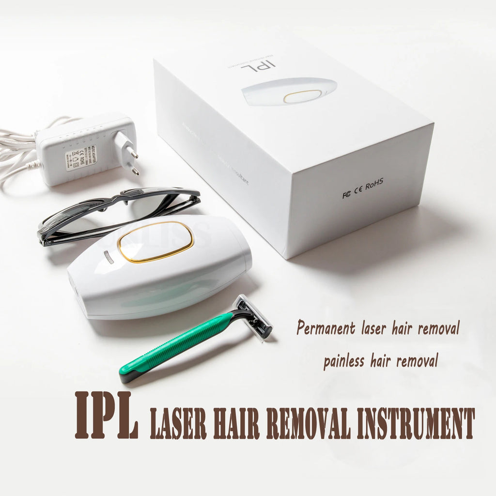Épilateur Laser IPL — 500 000 Impulsions | Épilation Définitive à Domicile