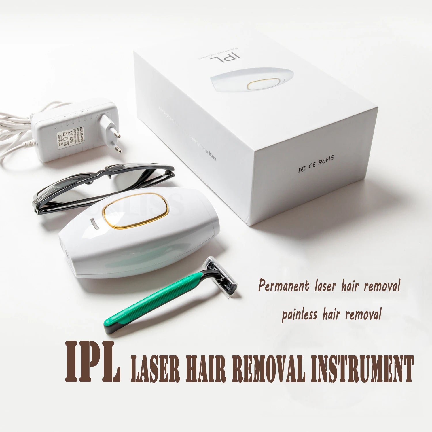 Épilateur Laser IPL — 500 000 Impulsions | Épilation Définitive à Domicile