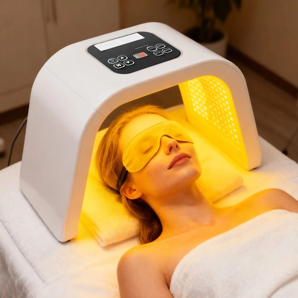 Masque LED PDT 7 Couleurs — 287 LEDs | Photothérapie Anti-Âge & Anti-Acné