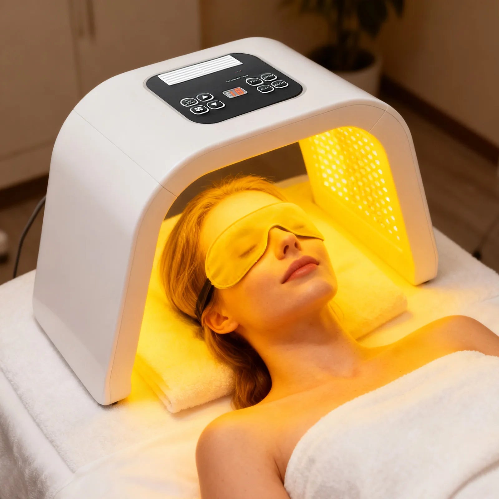 Masque LED PDT 7 Couleurs — 287 LEDs | Photothérapie Anti-Âge & Anti-Acné
