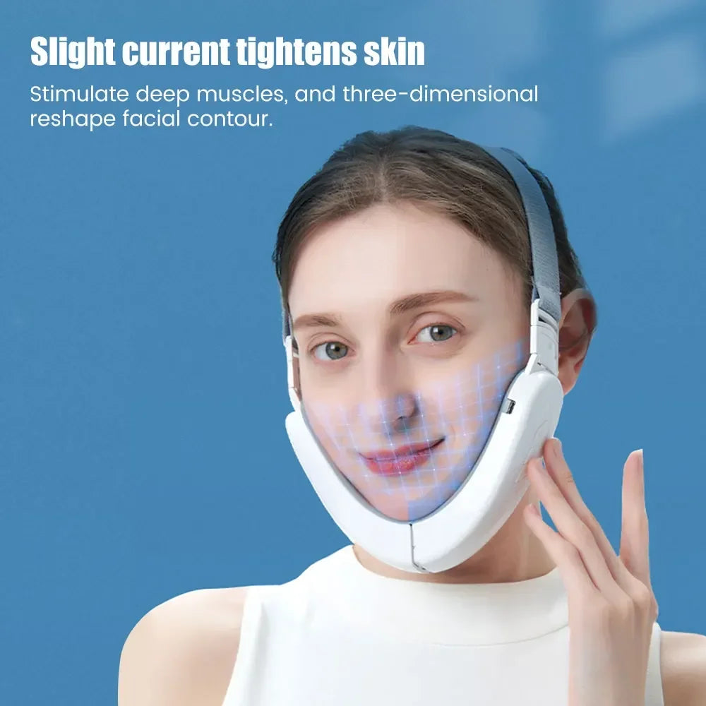 Lifting Facial V-Shape — EMS + LED + Microcourant | Anti-Rides à Domicile