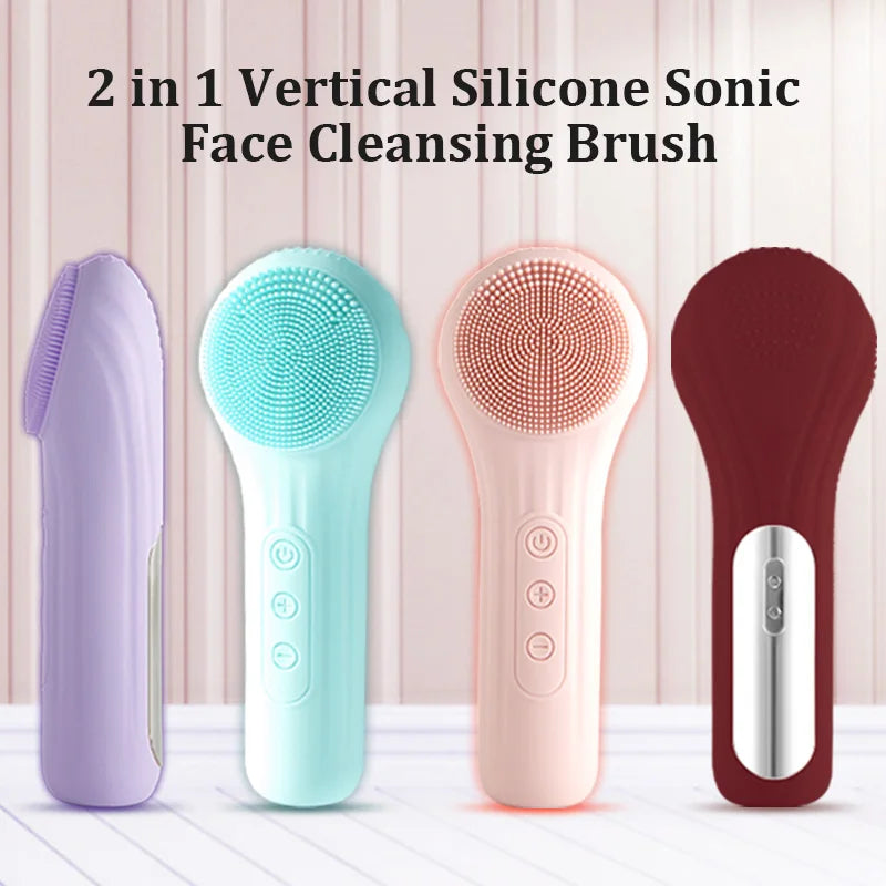 Brosse Nettoyante Sonique Étanche — Rechargeable | Nettoyage Profond du Visage