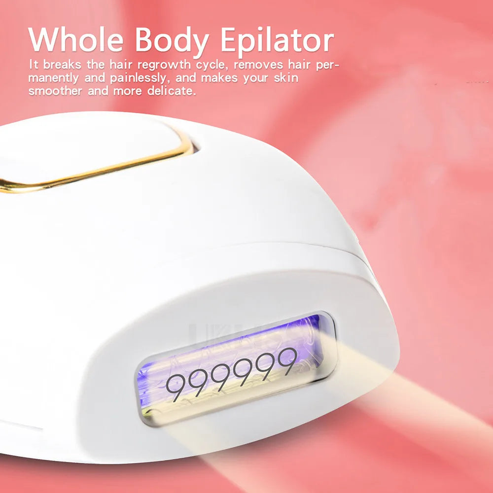 Épilateur Laser IPL — 500 000 Impulsions | Épilation Définitive à Domicile