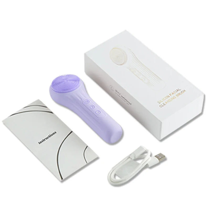 Brosse Nettoyante Sonique Étanche — Rechargeable | Nettoyage Profond du Visage